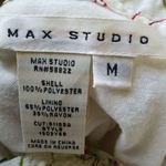 Max Studio  M Ivory Red Botanical Dress Photo 6