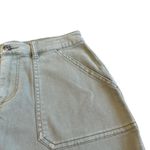 Faherty  Green Utility Skirt Mini Length Denim Organic Cotton Casual Size Medium Photo 3