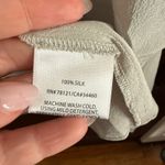 Eileen Fisher  | Gray and White Ombre Silk Open Front Cardigan Blouse Extra Small Photo 4