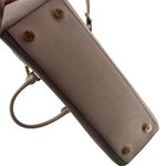 Michael Kors Kellen Med Convertible Satchel Khaki Tan Beige Leather Photo 6