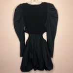 ZARA  Cut-Out Balloon Mini Dress Black. Size L Photo 7