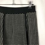 Ann Taylor Black & White Knit A-Line Mini Skirt S Photo 2