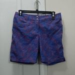 Adidas EUC Baja Blue Printed Essential 7” Golf Shorts Size 2 US Photo 0