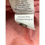 TOAD&CO Festivator Dress Organic Cotton Coral Red Chambray Button Front Size XS Pink Photo 5
