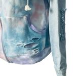 Dance & Marvel Distressed Tie Dye Zip Up Hoodie Photo 2