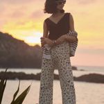 Anthropologie  Maeve Large Black Button Side Crop Top Vest XS Photo 5