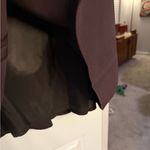 Louben of Canada Dark Brown Women's Midi Skirt Fully Lined Bottom Flare Black Size 10 Photo 11