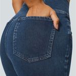 Halara NWT  Flex High-Waisted Crossover Pocket Washed Stretchy Flare Jeans Photo 5