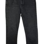 AGOLDE  Riley Crop Jeans Black Wash High Rise‎ Straight Leg Womens Size 26 Photo 0