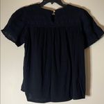 Knox Rose Women’s  Embroidered Black Top blouse gauzy size medium oversized Photo 2