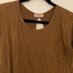 Vivace Brown Sleeveless Suede Western Cinched Waist Top Women’s Sz Photo 1