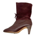 Ted Baker Maroon Suede and Leather Slouchy Twla Boots Size US 6 Photo 4