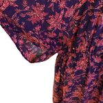 Lands' End Size XL XXL Floral Print Swim Coverup Cover Up Purple Photo 2