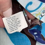 Gap Maternity Long Sleeve Tunic Top Cotton Blue Brown Floral Y2K ~ Size M Photo 7