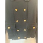 Juicy Couture  Black Cotton Double Breasted Jacket Dark Academia Women's sz. S Photo 1