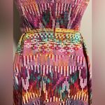 Guess EUC Multicolor Geometric Pattern Strapless Dress size small Photo 6