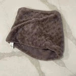 Loft NWT Faux Fur Muff Scarf Brown Patterned Faux Fur Thick Knit Inside Cozycore Photo 5