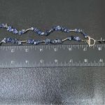 Handmade Sodalite Crystal Chips Toggle Necklace Photo 8