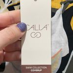 Calia Inverter Pleat Pull On Shorts Linen Multicolored Palm High Rise Size XS Pink Photo 11