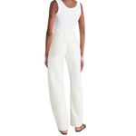 Madewell NWT  The Ballon Jeans Size 26 Tile White Wide Leg Denim Photo 2