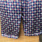 Silk Diamond Piped Edge Pajama Set XXL Red Photo 9