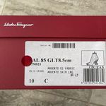 Salvatore Ferragamo Glitter High Heel Booties in Silver Size 10 New in Box $1295 Photo 14