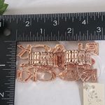 Rose Gold and Crystals Black Girls Rock Double Stretchy Ring Pink Photo 4