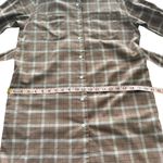 NWT MARISSA WEBB Brett Lightweight Flannel UBack Mini Dress Mesa Tan Plaid Small Brown Photo 13