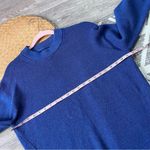 Lululemon  merino wool‎ blend ribbed Crewneck sweater in heathered psychic blue 8 Photo 5