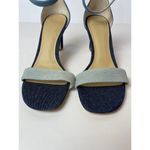 Marc Fisher  Navy Blue Denim Ankle Strap High Heels Size 10‎ Photo 4