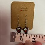 Handmade Chocolate Cake Earrings Brown Photo 1