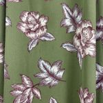 Avec Les Filles Green Lotus Flower V-Neck Sleeveless Open Back Chiffon Dress Photo 6