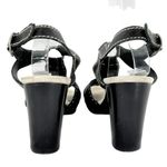 Henry Beguelin Black Leather Beaded Boho Sandals Size 38.5 Photo 6