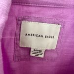 American Eagle  Women’s Small Purple LagenLook Flowy Button Down Blouse Top Photo 1