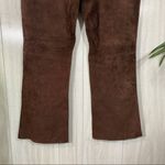 Carlisle Anonymous John  Brown Leather Cropped Flare Pants size 0 with 24” inseam Photo 4