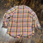 Free People  Summer Daydream plaid boho beachy oversized top Photo 3