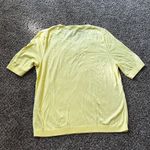 Talbots Vintage yellow pineapple embroidered t-shirt Photo 3