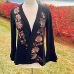 Style & Co Embroidered Duster Open Front Petite Cardigan Photo 1