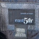 East 5th  Black Genuine Leather Coat Photo 4