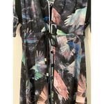 Hunter Bell  Printed Harrison Dress Midi Button Front Flutter Ruffle Sleeves 0 Photo 7