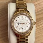 Bulova  Ladies Watch Rose Gold-Tone White Silvery Dial Day Date Quartz 97N101 Photo 2