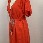 J.Crew  Linen Coral Dress Size 6 Photo 1