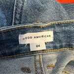 Good American Good Curve Raw Hem Denim Shorts size 24 Plus NWT Pockets Photo 7