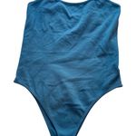 OQQ Gray Ribbed Bodysuit‎ XL Nylon Spandex Adjustable Straps Photo 0