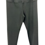 David Lerner NWT  Elliott High Rise Leggings Hunter Green Zip Hem Athleisure M Photo 0