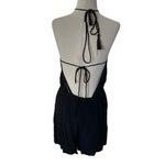 ASTR The Label Black Open Back Lined Romper Women Size Medium | 31 Photo 1