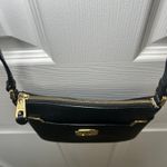 Ralph Lauren Lauren‎  Black Faux Leather Crossbody Bag Small Gold Hardware Photo 6
