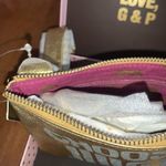 Juicy Couture Retro Pam & Gela Choose Juicy Gold Glitter Zipper Wristlet Pouch Photo 3