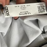 ASOS  Leopard Print Black Brown Belted One Piece Deep V Neck Bathing Suit Size 6 Photo 5