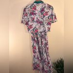 VINTAGE 80S 2 PIECE CROPPED TOP DRESS 12 White Photo 9